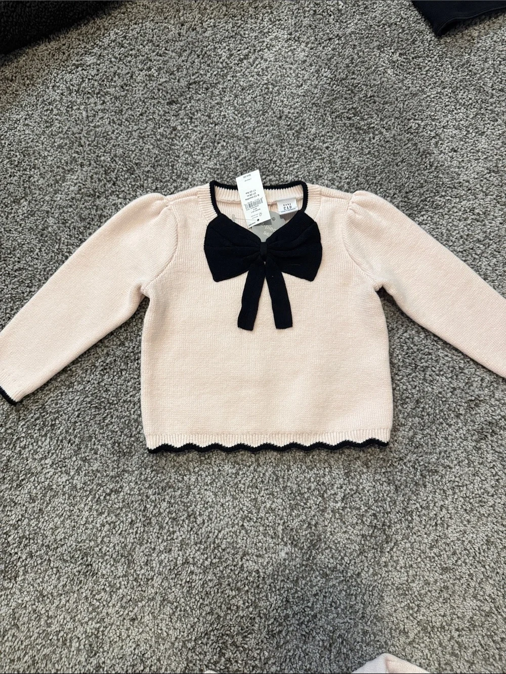 NWT baby Gap pink sweater set, size 6-12 mos